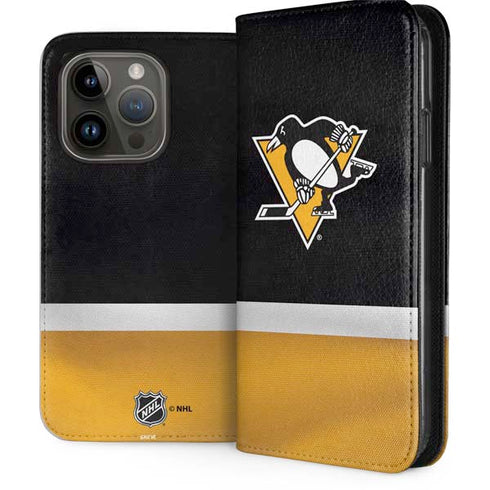 NHL Pittsburgh Penguins Jersey iPhone 15 Pro Folio Case